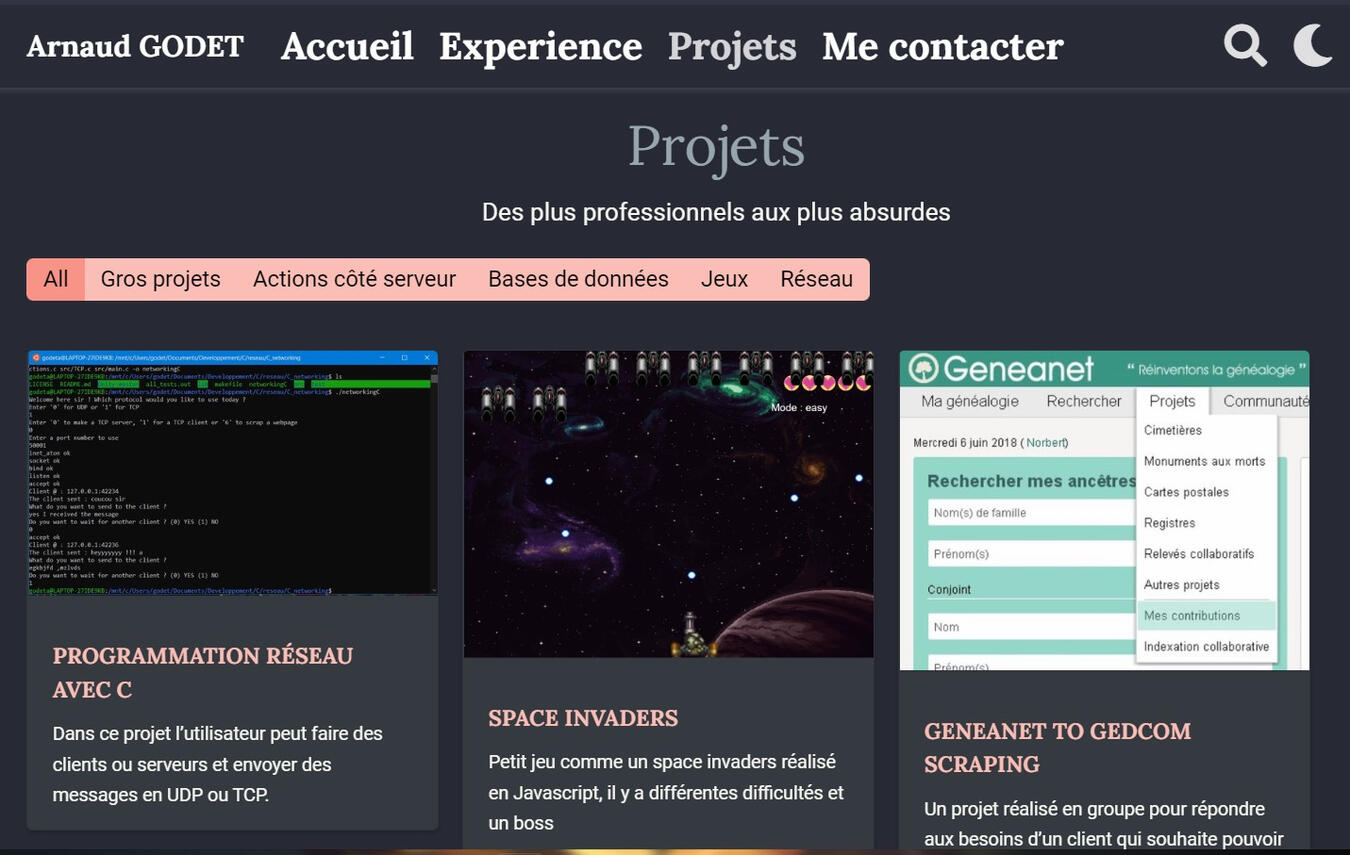 Porfolio informatique